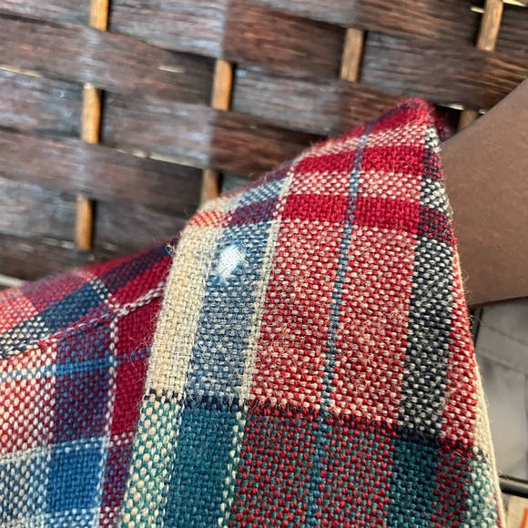 Trails End Vintage Plaid Blended Wool Quilted Button Up - Size Mens Large - Picture 4 of 7